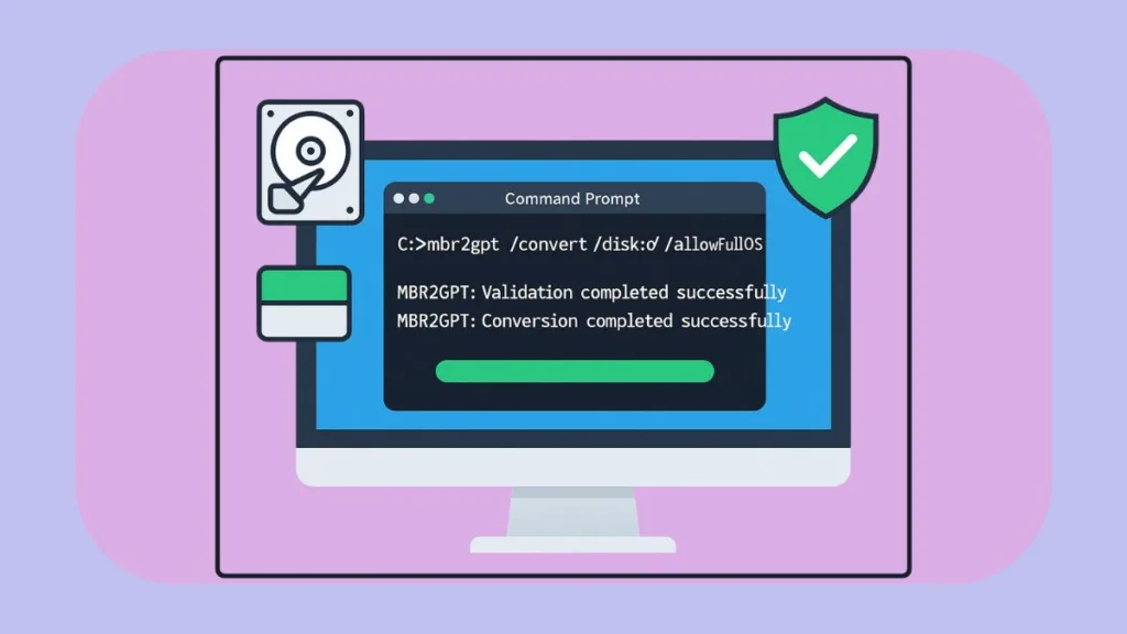 How to Safely Convert MBR to GPT Using CMD