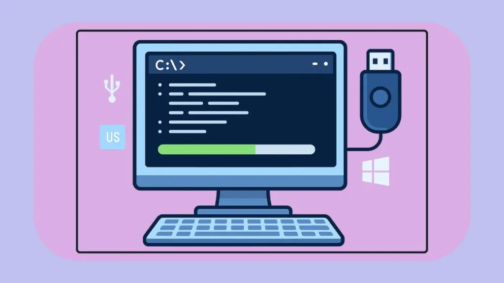 Bootable USB Created Using Command Prompt