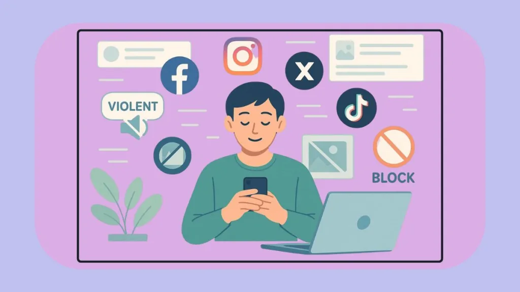 How To Block Violent Disturbing Content Social Media Feeds